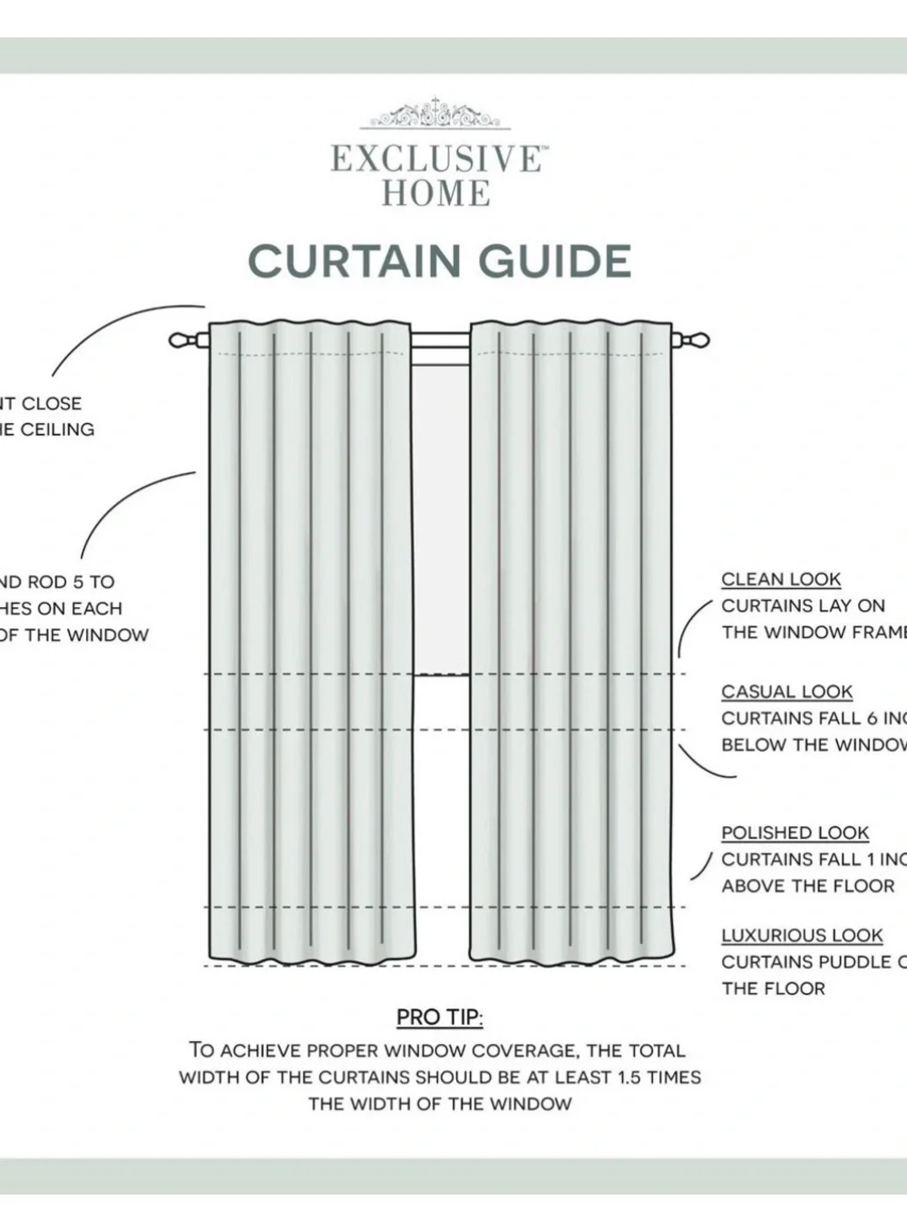 Exclusive Home Kochi Linen Blend Hidden Tab Top Curtain Panel Pair - 54”x84”